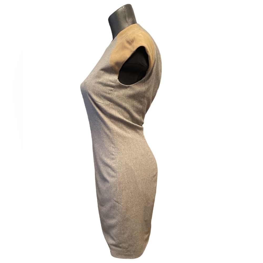 Ralph Lauren Black Label Cream Sheath Dress Cap Sleeve Crew Neck